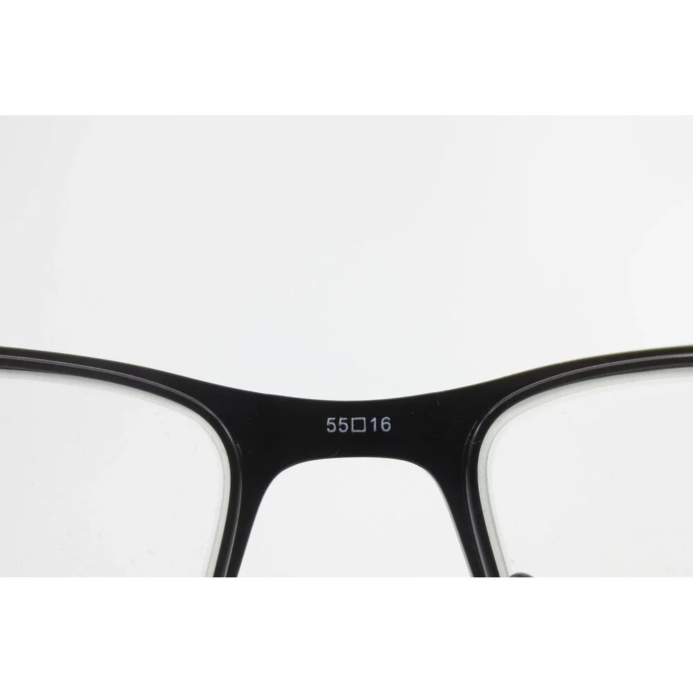 Ryan Mitchell RM 7002 Black Rectangular Eyeglasses Frames 55-16-140 Mens Womens
